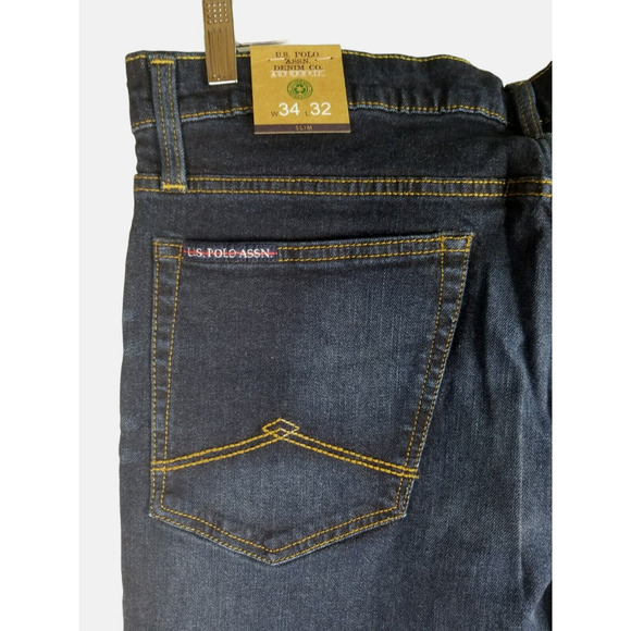 U.S‎ Polo Assn 1890 Men's Jeans Size 34x32 Blue Straight NWT - Picture 8 of 12